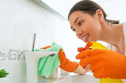Professional move out cleaning in a kitchen