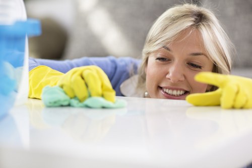Commercial space maintained by regular cleaning