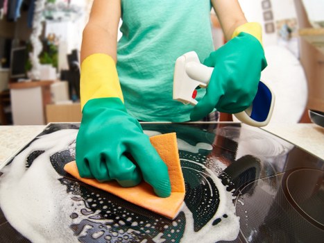 Kitchen deep clean for an Airbnb rental