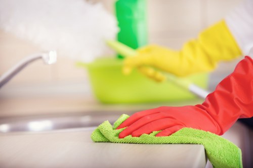 Cleaning schedule and tools for communal area maintenance